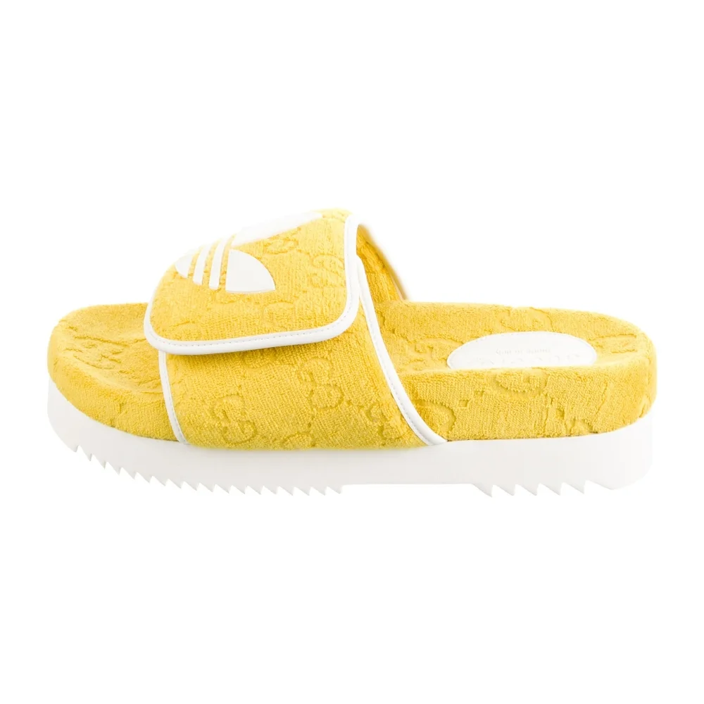 GUCCI ADIDAS COLAB PLATFROM SLIDES SHOES